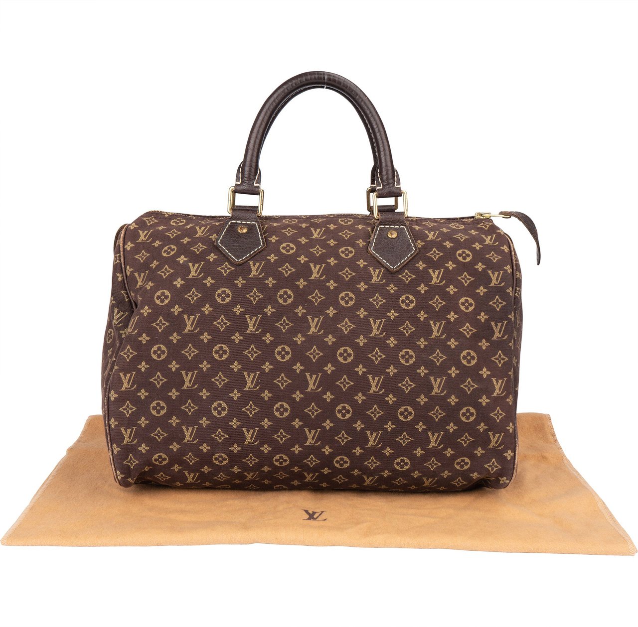 Louis Vuitton Louis Vuitton Mini Lin Monogram Speedy 30 Handbag Bruin