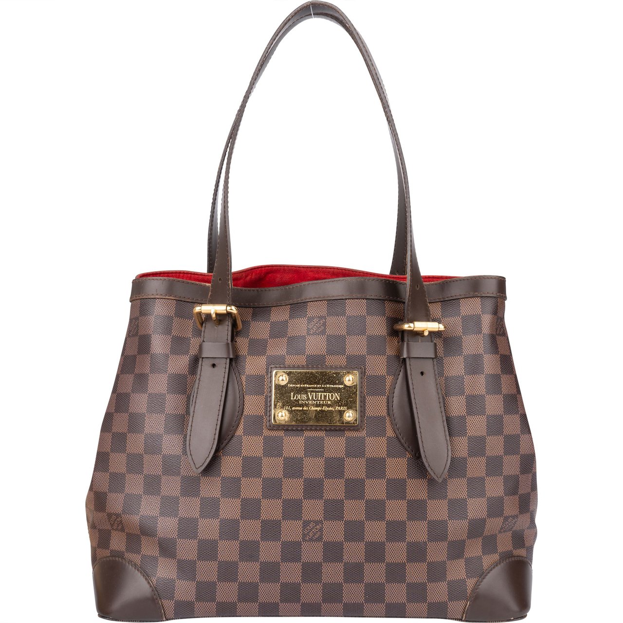 Louis Vuitton Louis Vuitton Damier Ebene Monogram Hampstead MM Handbag Bruin