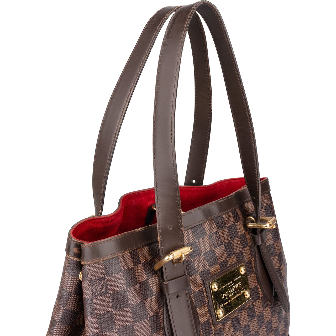 Louis Vuitton Louis Vuitton Damier Ebene Monogram Hampstead MM Handbag Bruin
