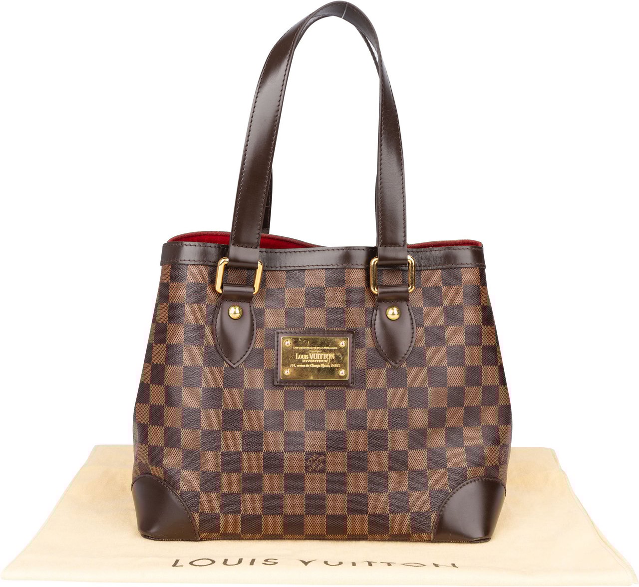 Louis Vuitton Louis Vuitton Damier Ebene Monogram Hamptstead PM Handbag Bruin