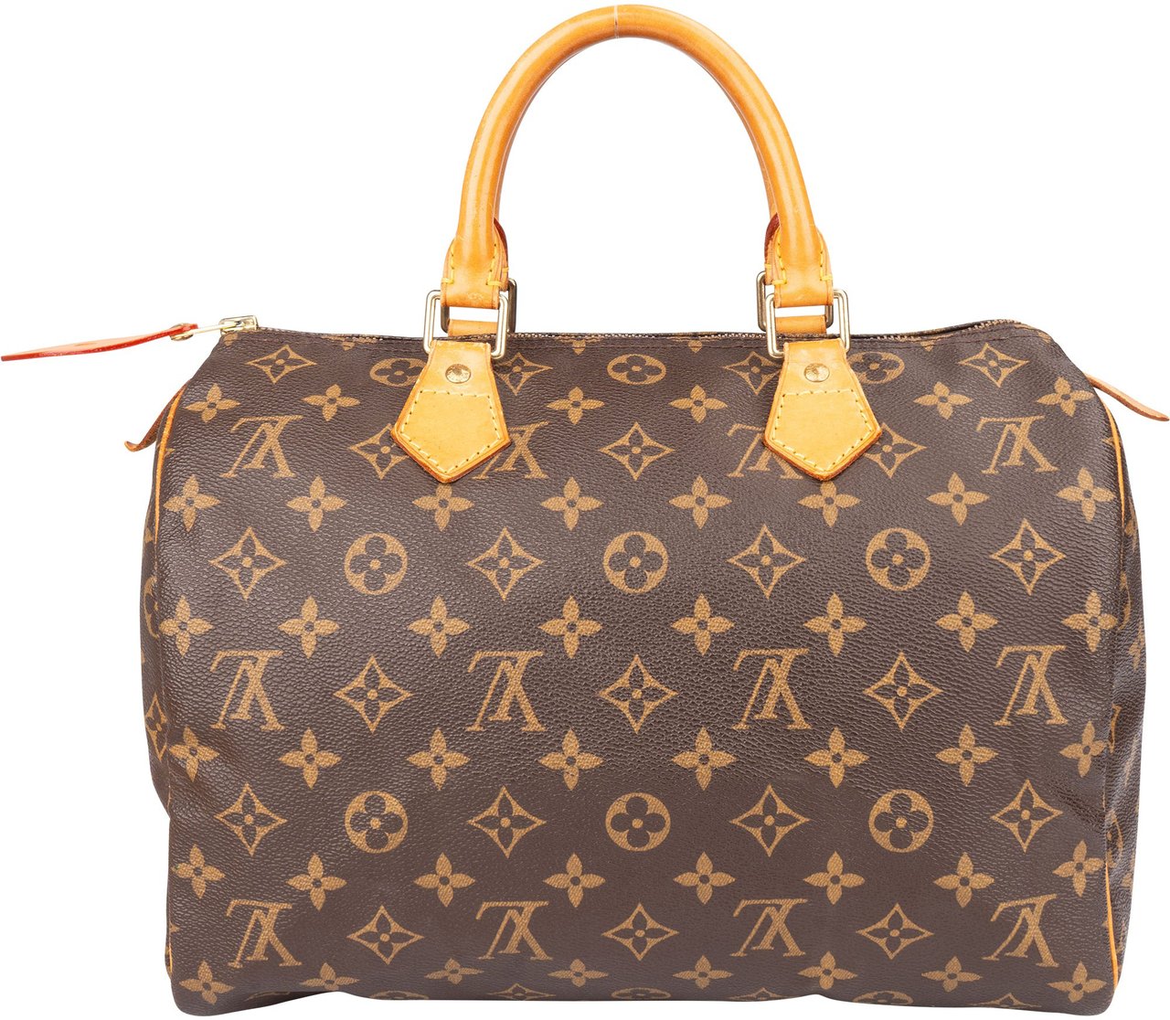 Louis Vuitton Louis Vuitton Canvas Monogram Speedy 30 Handbag Bruin