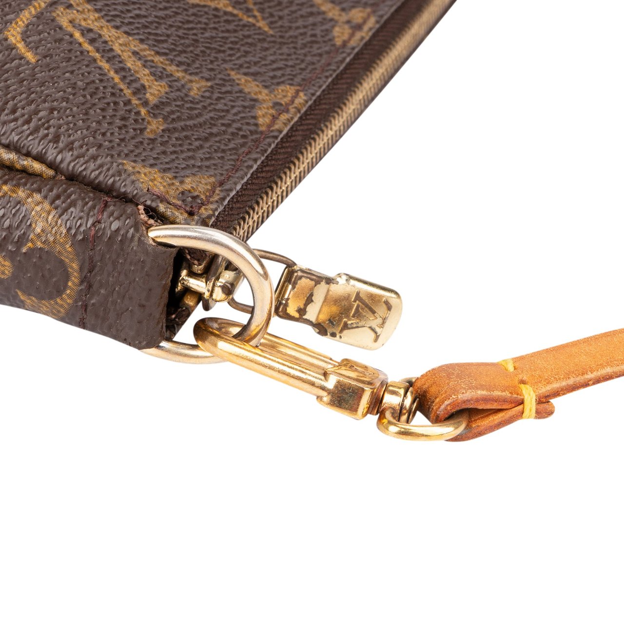Louis Vuitton Louis Vuitton Canvas Monogram Pochette Accessoire Handbag Bruin
