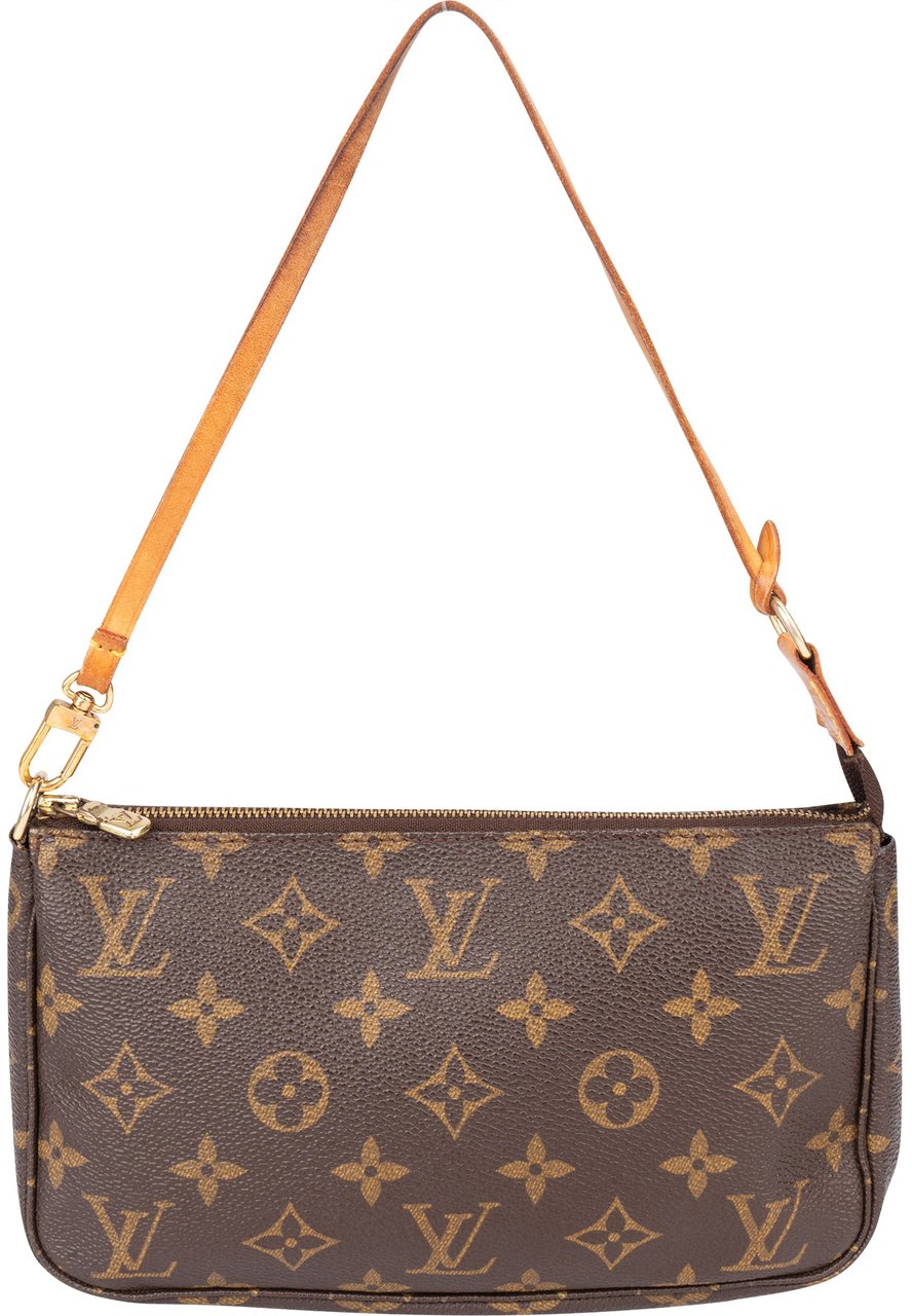 Louis Vuitton Louis Vuitton Canvas Monogram Pochette Accessoire Handbag Bruin