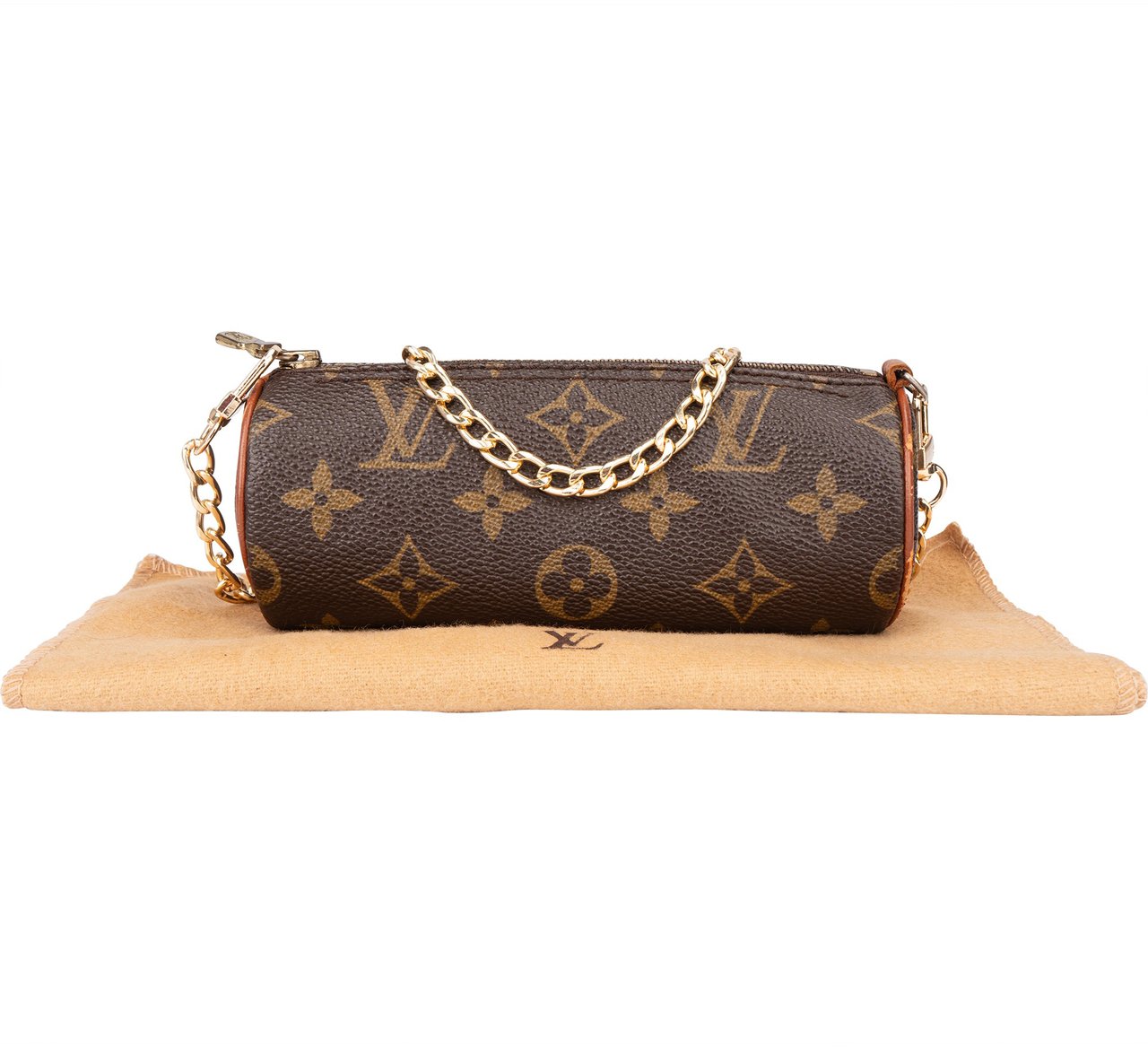 Louis Vuitton Louis Vuitton Canvas Monogram Mini Papillon Shoulder Bag Bruin