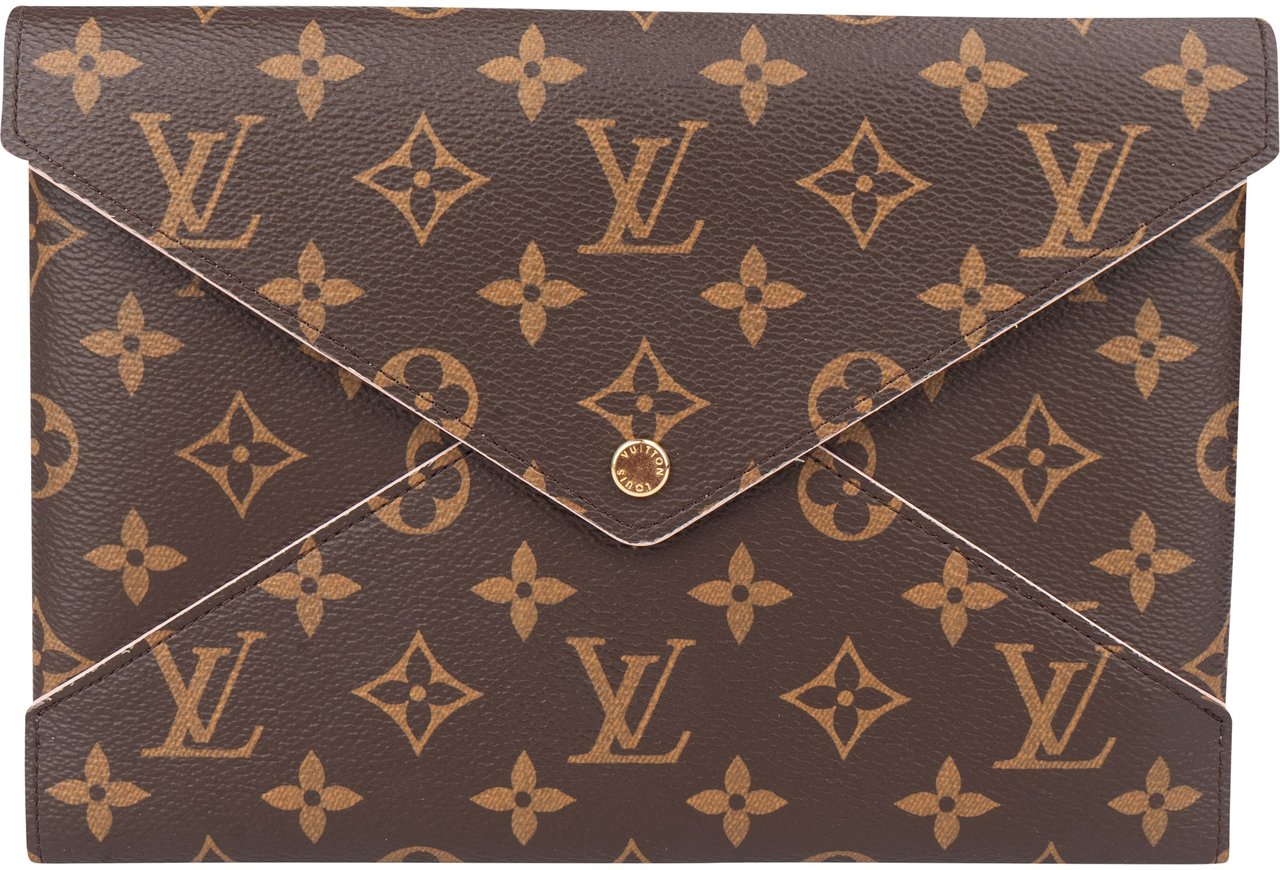Louis Vuitton Canvas Monogram Kirigami Clutch Bruin
