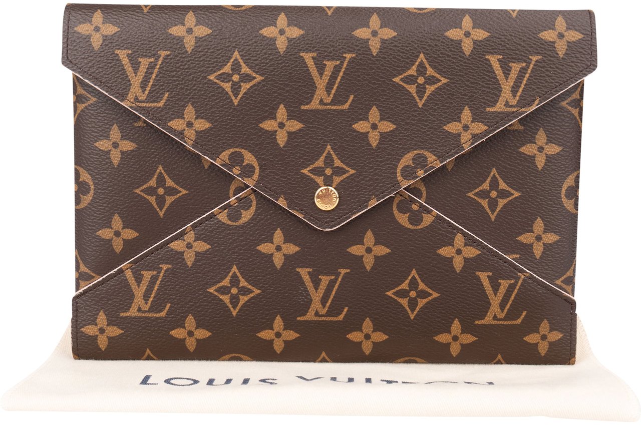Louis Vuitton Canvas Monogram Kirigami Clutch Bruin