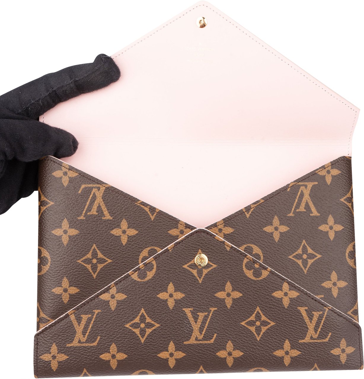 Louis Vuitton Canvas Monogram Kirigami Clutch Bruin