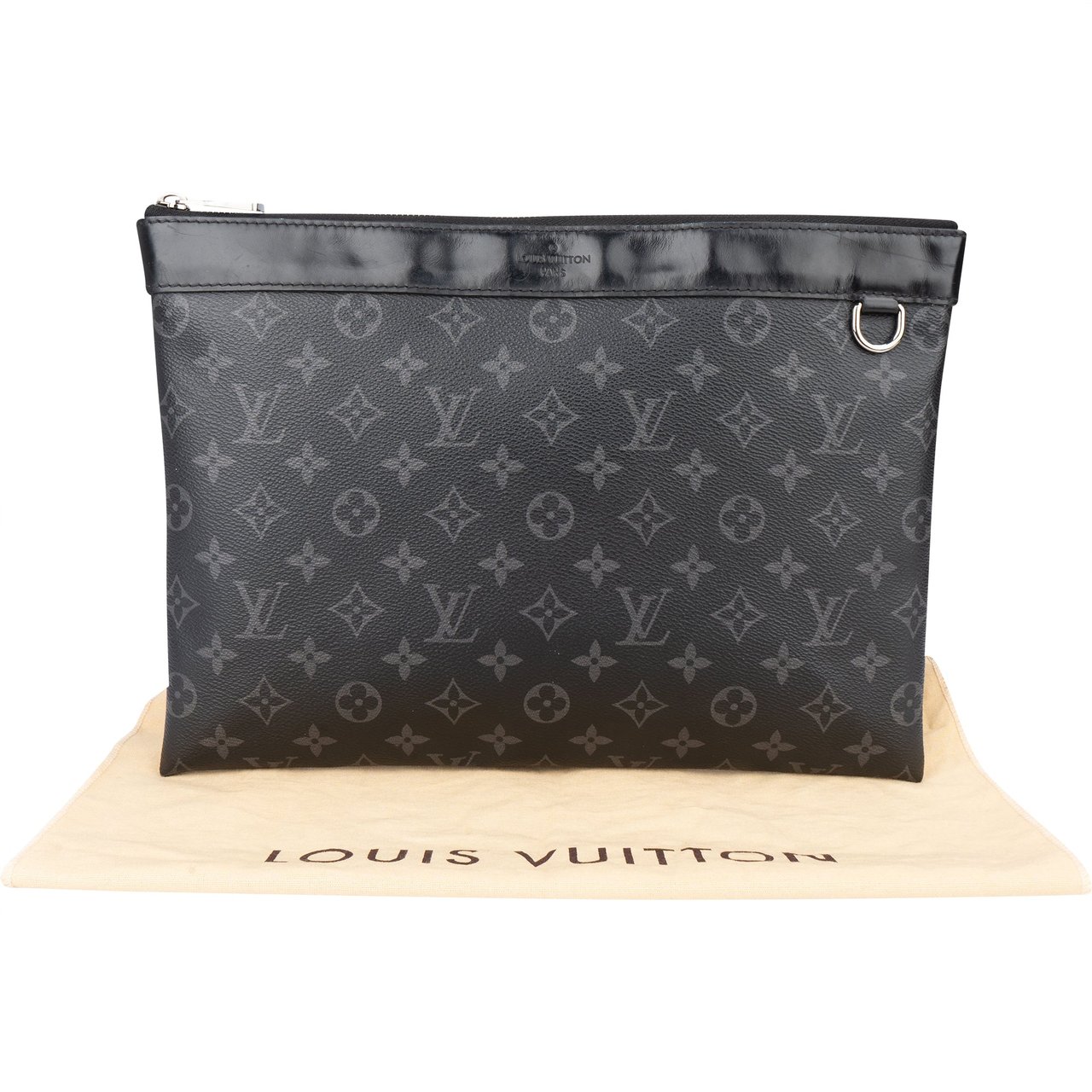 Louis Vuitton Louis Vuitton Canvas Graphit Monogram Discovery Pochette Clutch Zwart