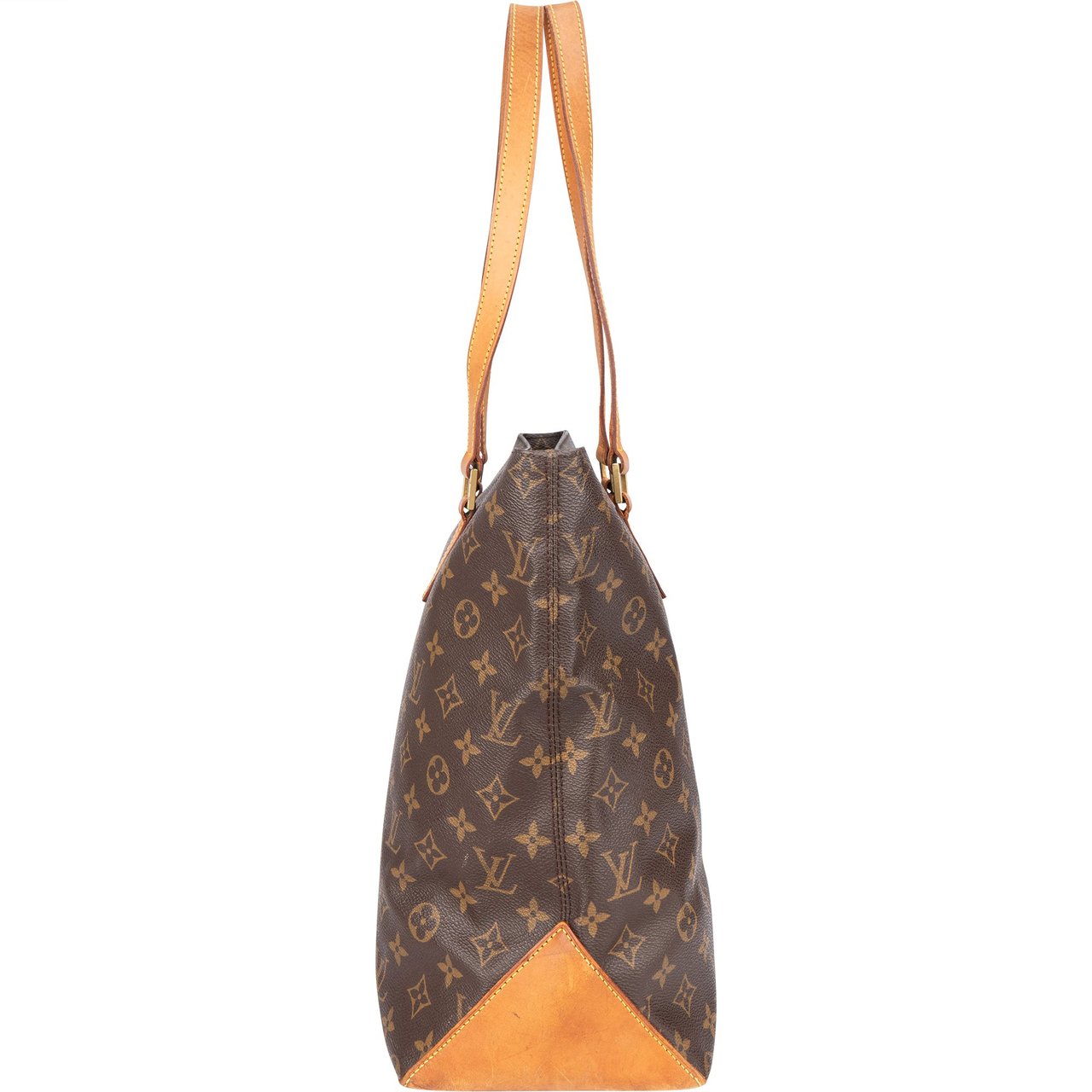 Louis Vuitton Louis Vuitton Canvas Monogram Cabas Mezzo Shoulder Bag Bruin