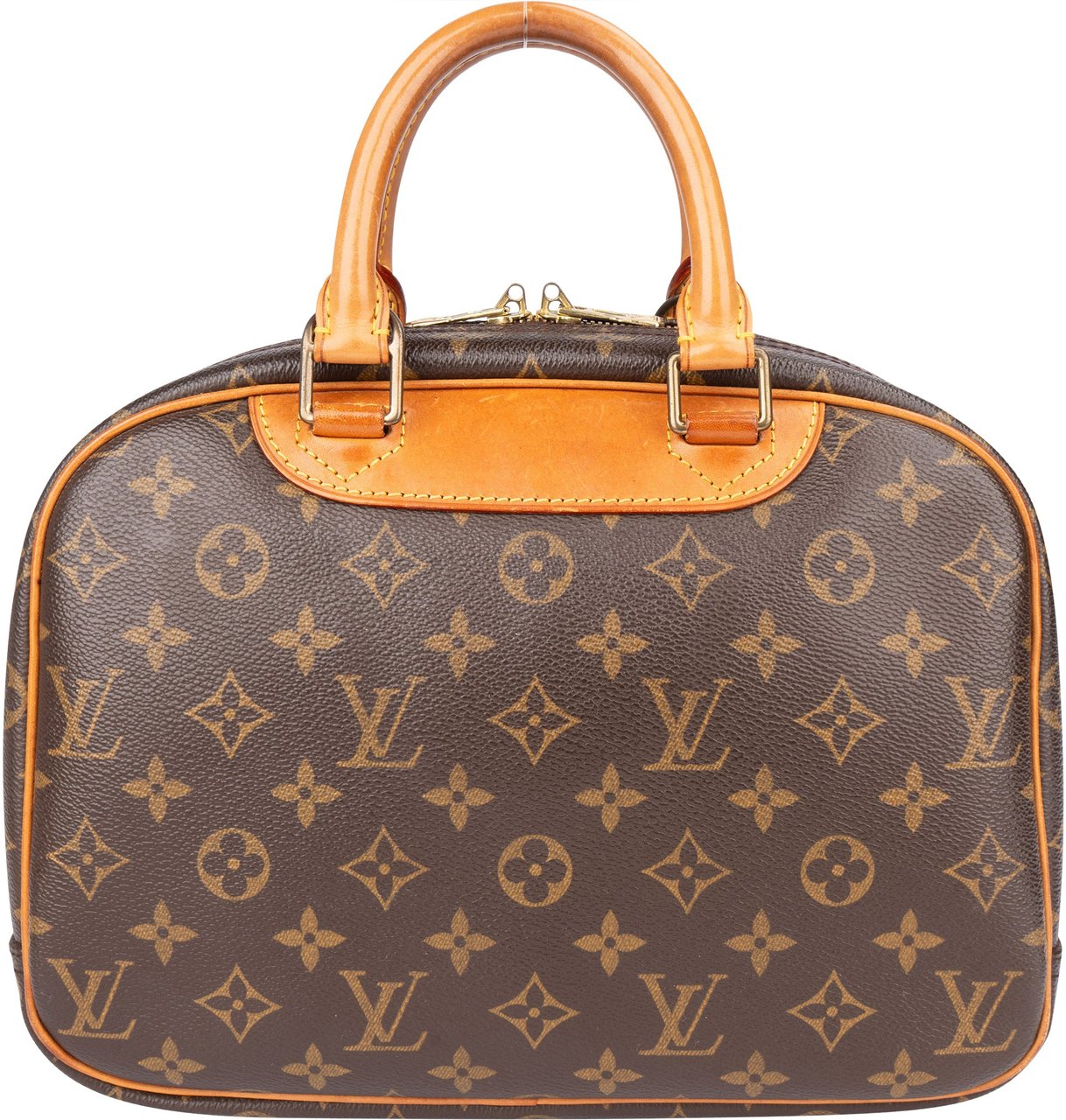 Louis Vuitton Louis Vuitton Canvas Monogram Trouville Handbag Bruin