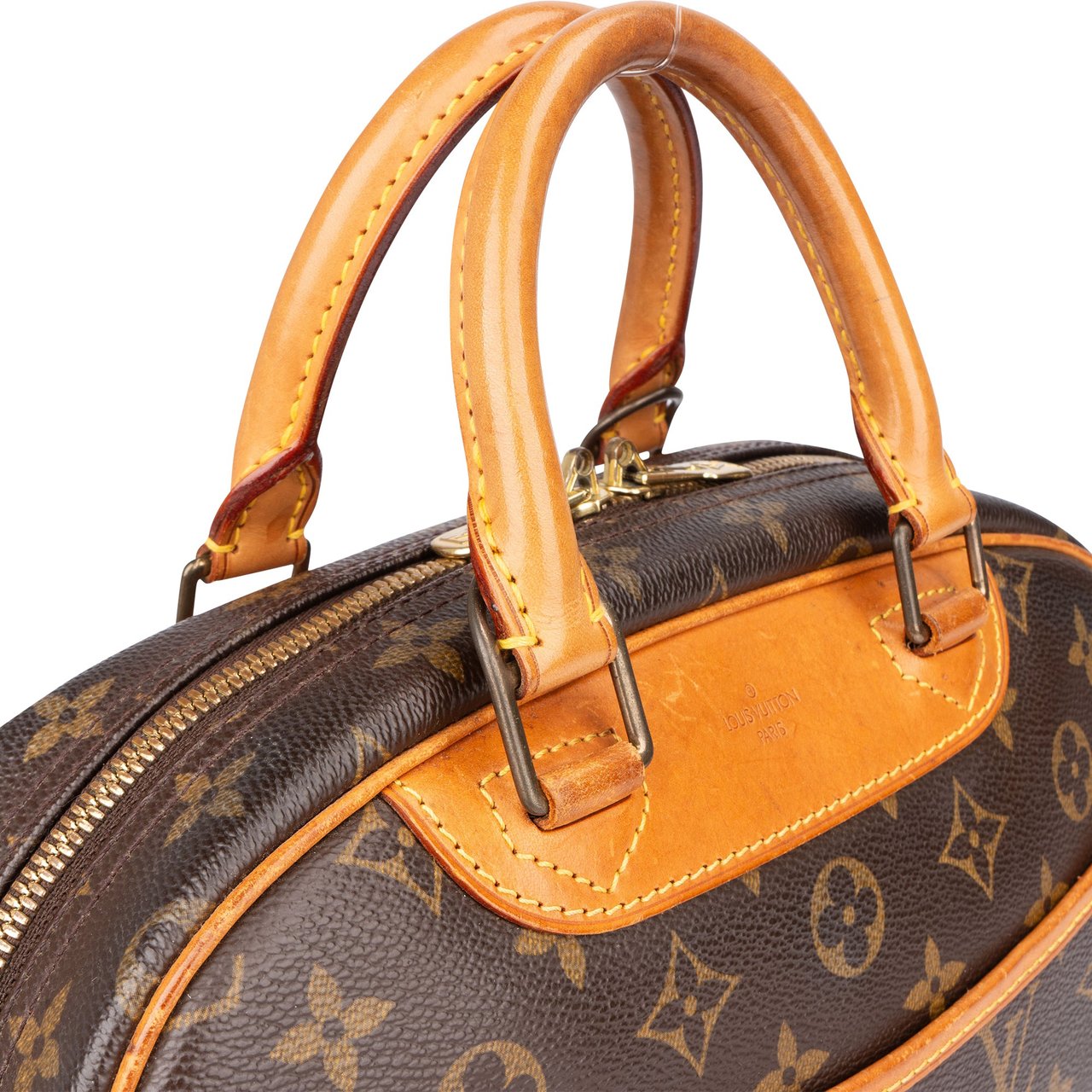Louis Vuitton Louis Vuitton Canvas Monogram Trouville Handbag Bruin