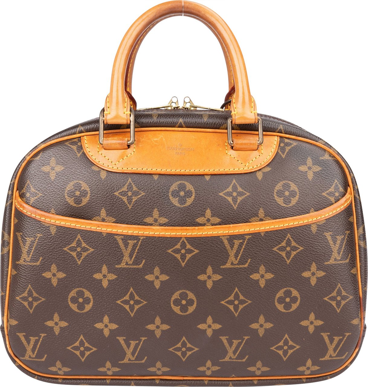 Louis Vuitton Louis Vuitton Canvas Monogram Trouville Handbag Bruin