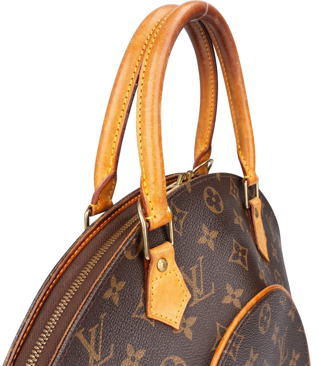 Louis Vuitton Louis Vuitton Canvas Monogram Ellipse MM Handbag Bruin