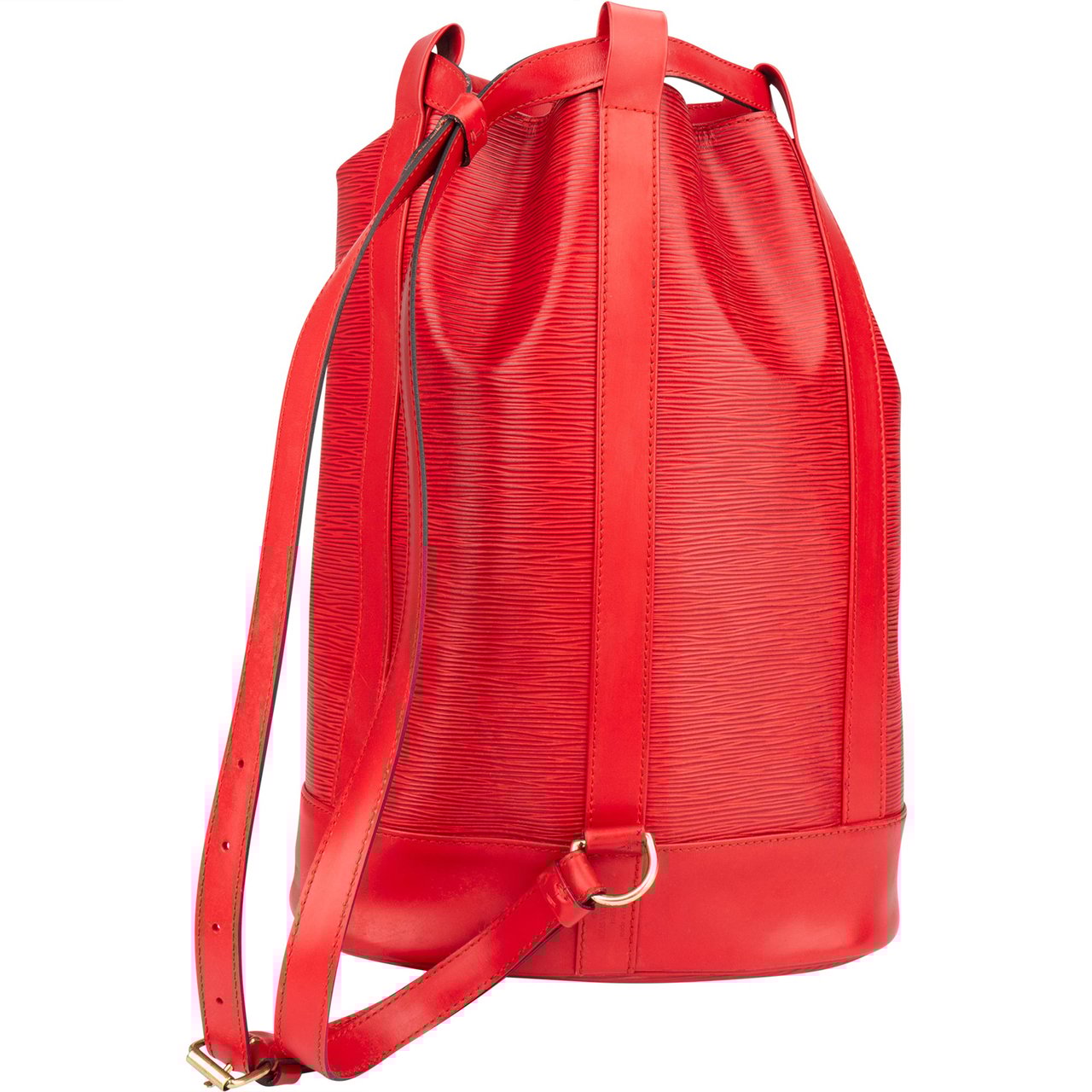 Louis Vuitton Louis Vuitton Rouge Epi Leather Randonnee Backpack Rood