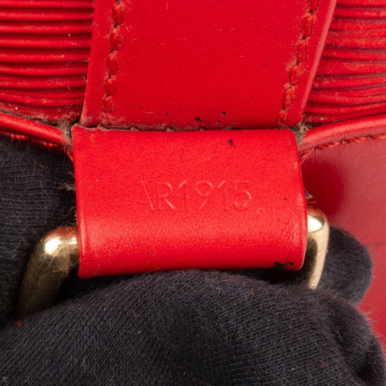 Louis Vuitton Louis Vuitton Rouge Epi Leather Randonnee Backpack Rood