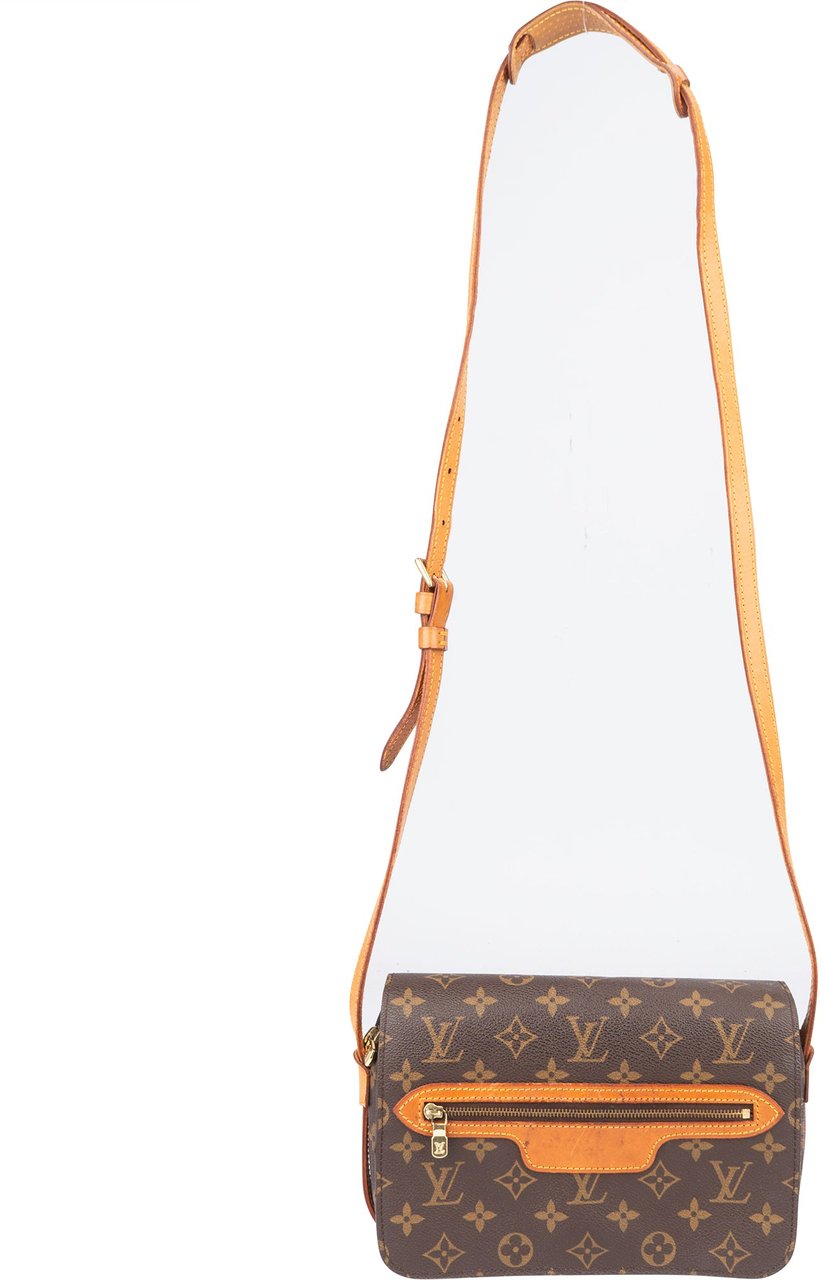 Louis Vuitton Canvas Monogram Saint Germain Crossbody Bag Bruin