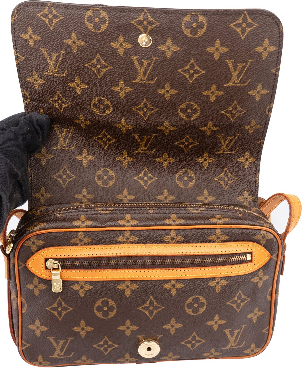 Louis Vuitton Canvas Monogram Saint Germain Crossbody Bag Bruin