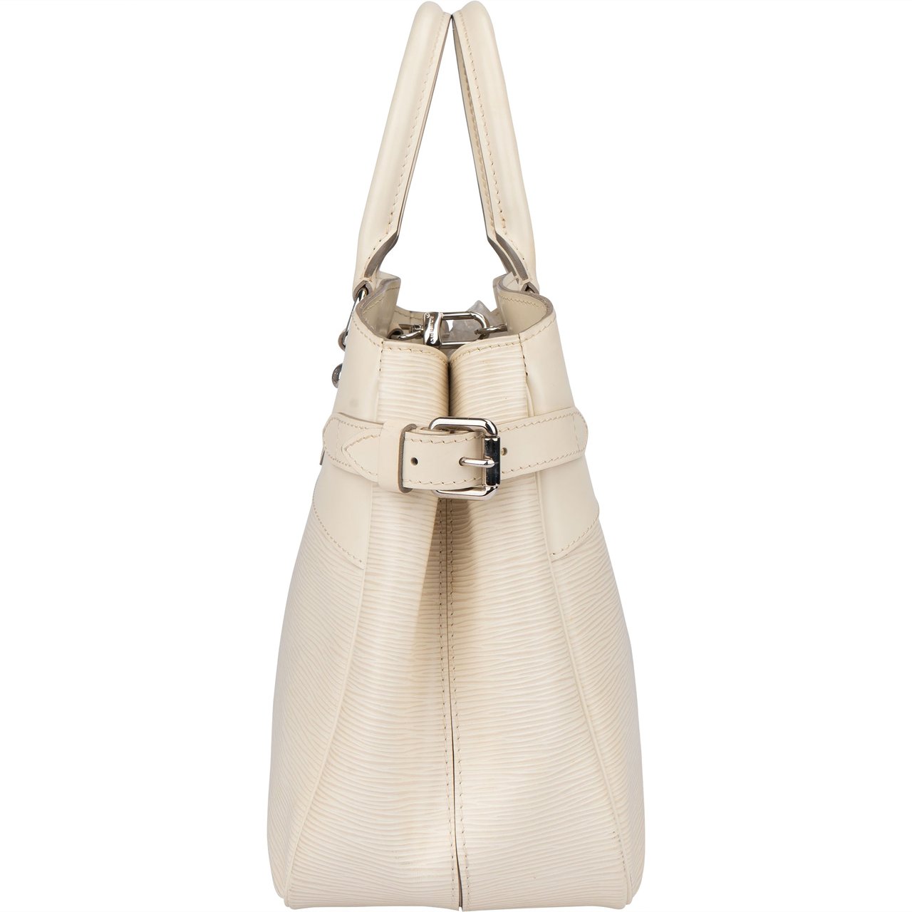 Louis Vuitton Louis Vuitton Blanc Epi Leather Passy Handbag Wit