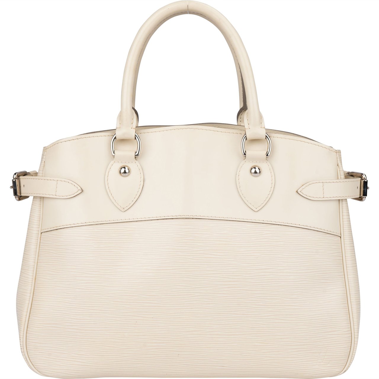 Louis Vuitton Louis Vuitton Blanc Epi Leather Passy Handbag Wit