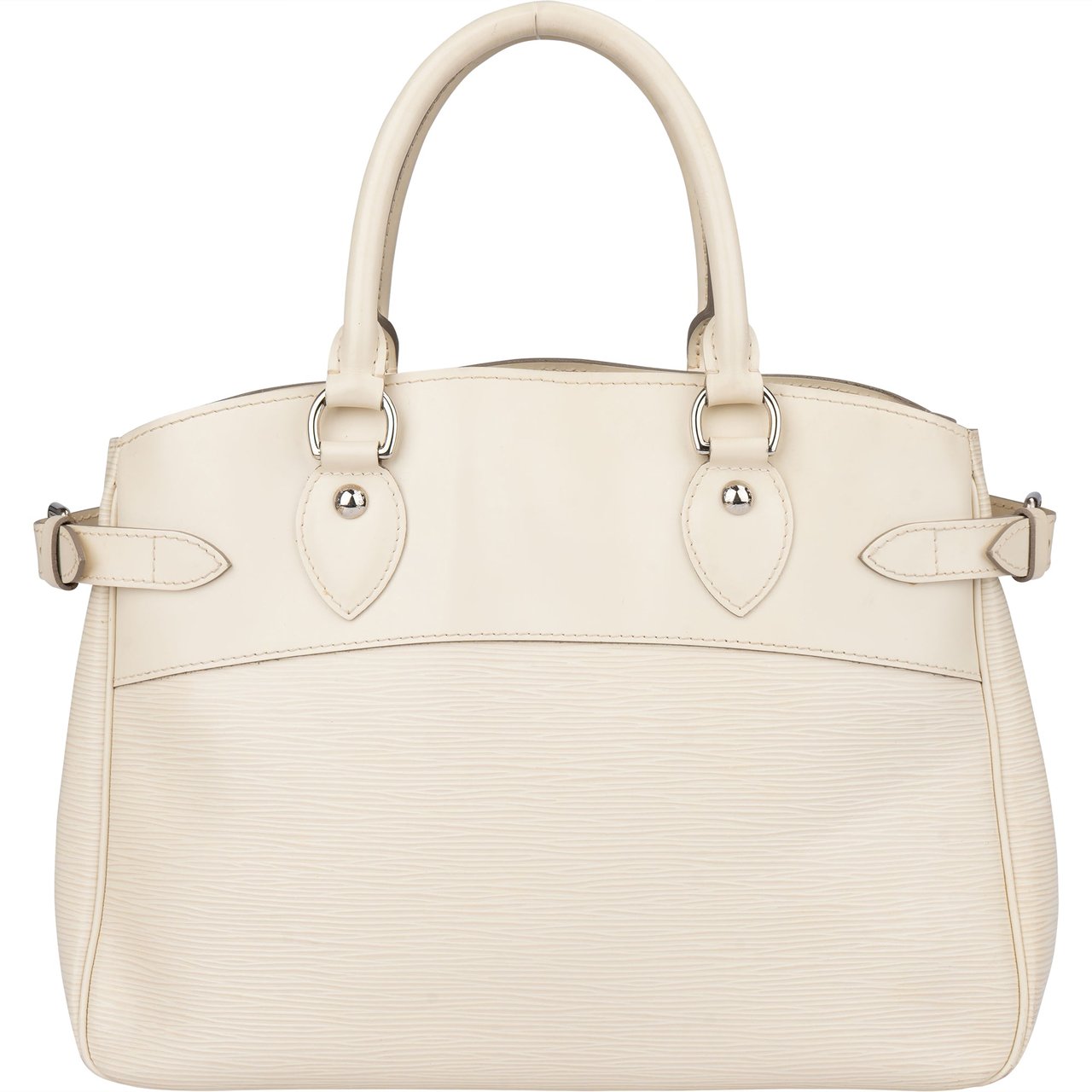 Louis Vuitton Louis Vuitton Blanc Epi Leather Passy Handbag Wit