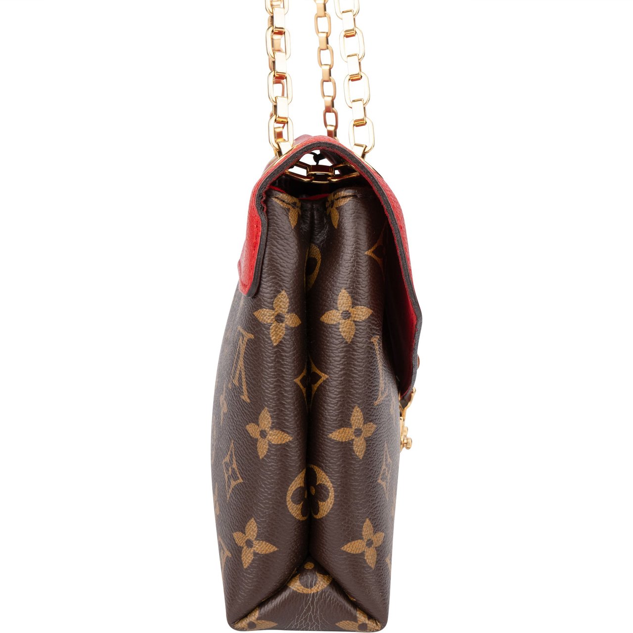 Louis Vuitton Louis Vuitton Canvas Monogram Pallas Chain Crossbody Bag Bruin