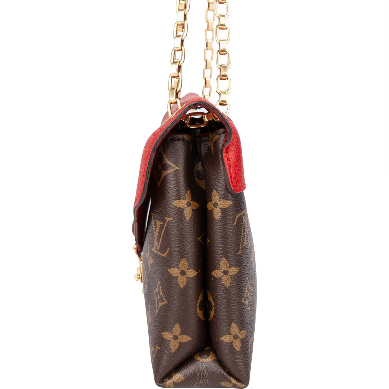 Louis Vuitton Louis Vuitton Canvas Monogram Pallas Chain Crossbody Bag Bruin