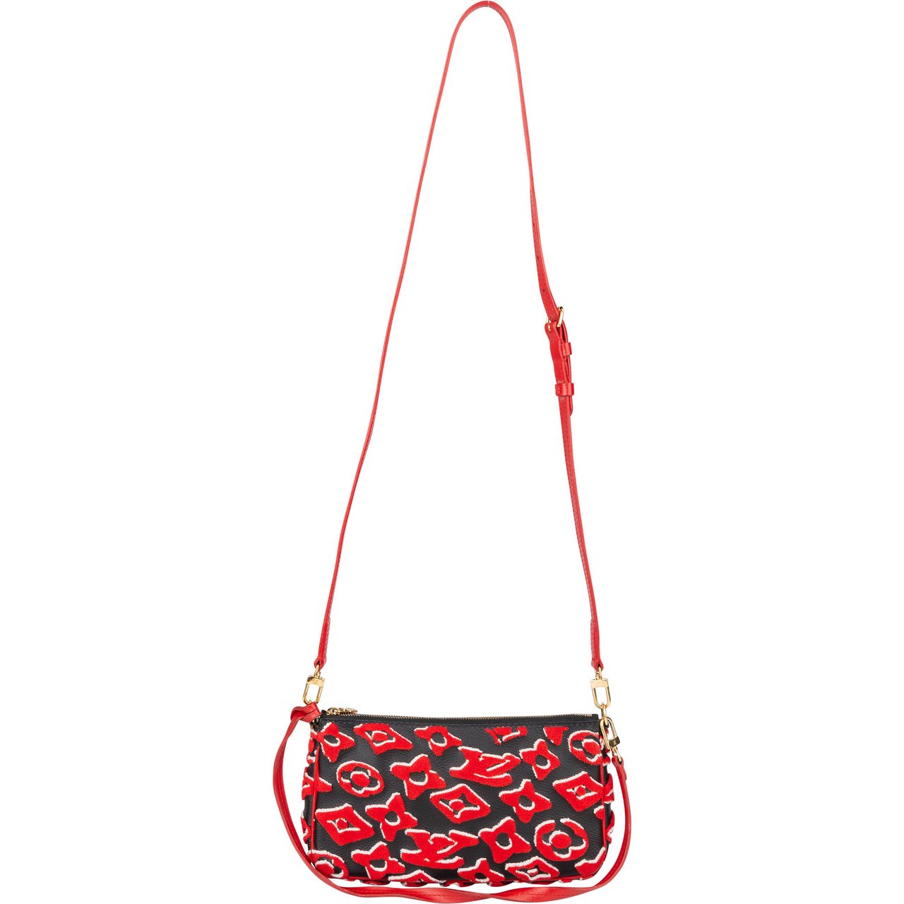 Louis Vuitton Louis Vuitton X Urs Fischer Limited Edition Pochette NM Shoulder Bag Rood