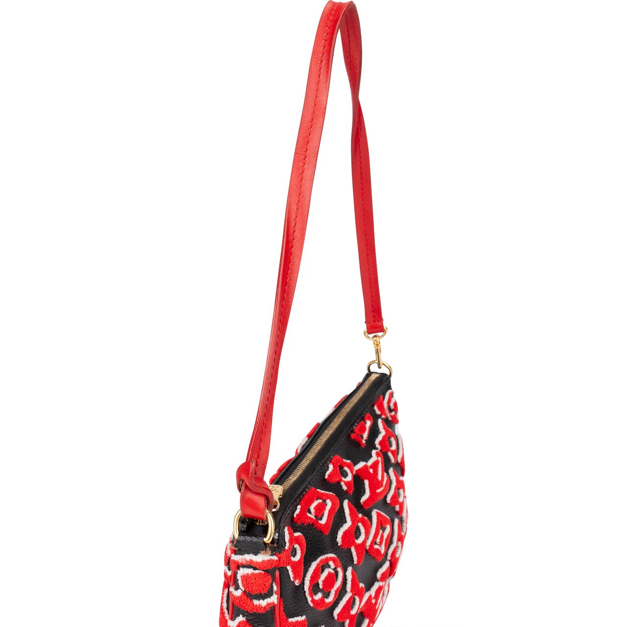 Louis Vuitton Louis Vuitton X Urs Fischer Limited Edition Pochette NM Shoulder Bag Rood
