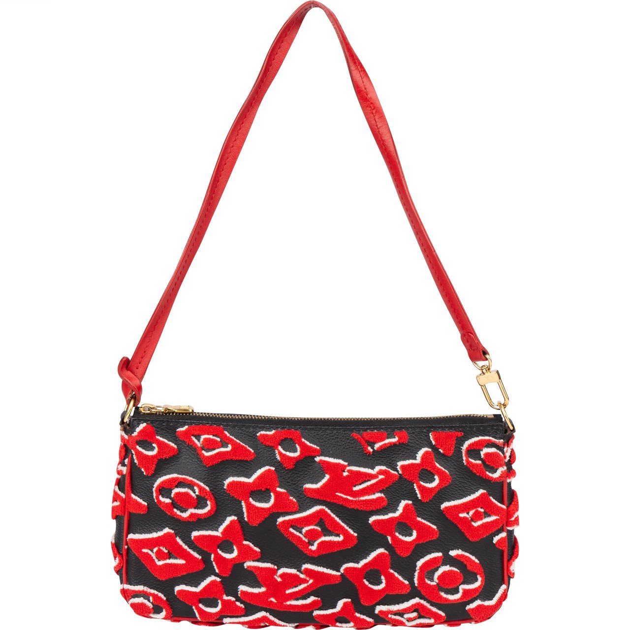 Louis Vuitton Louis Vuitton X Urs Fischer Limited Edition Pochette NM Shoulder Bag Rood