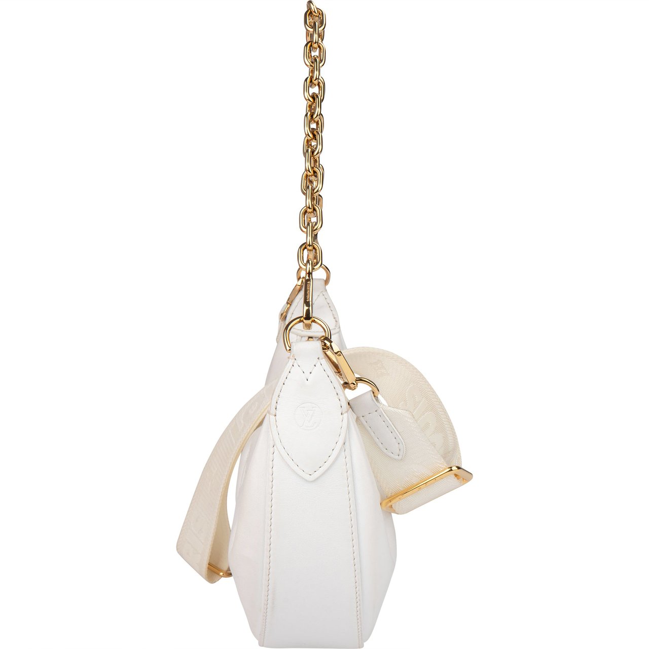 Louis Vuitton White Monogram Sac Over The Moon Shoulder Bag Wit