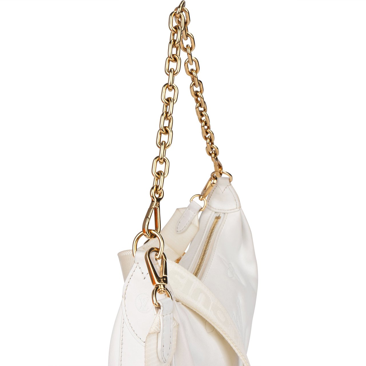 Louis Vuitton White Monogram Sac Over The Moon Shoulder Bag Wit