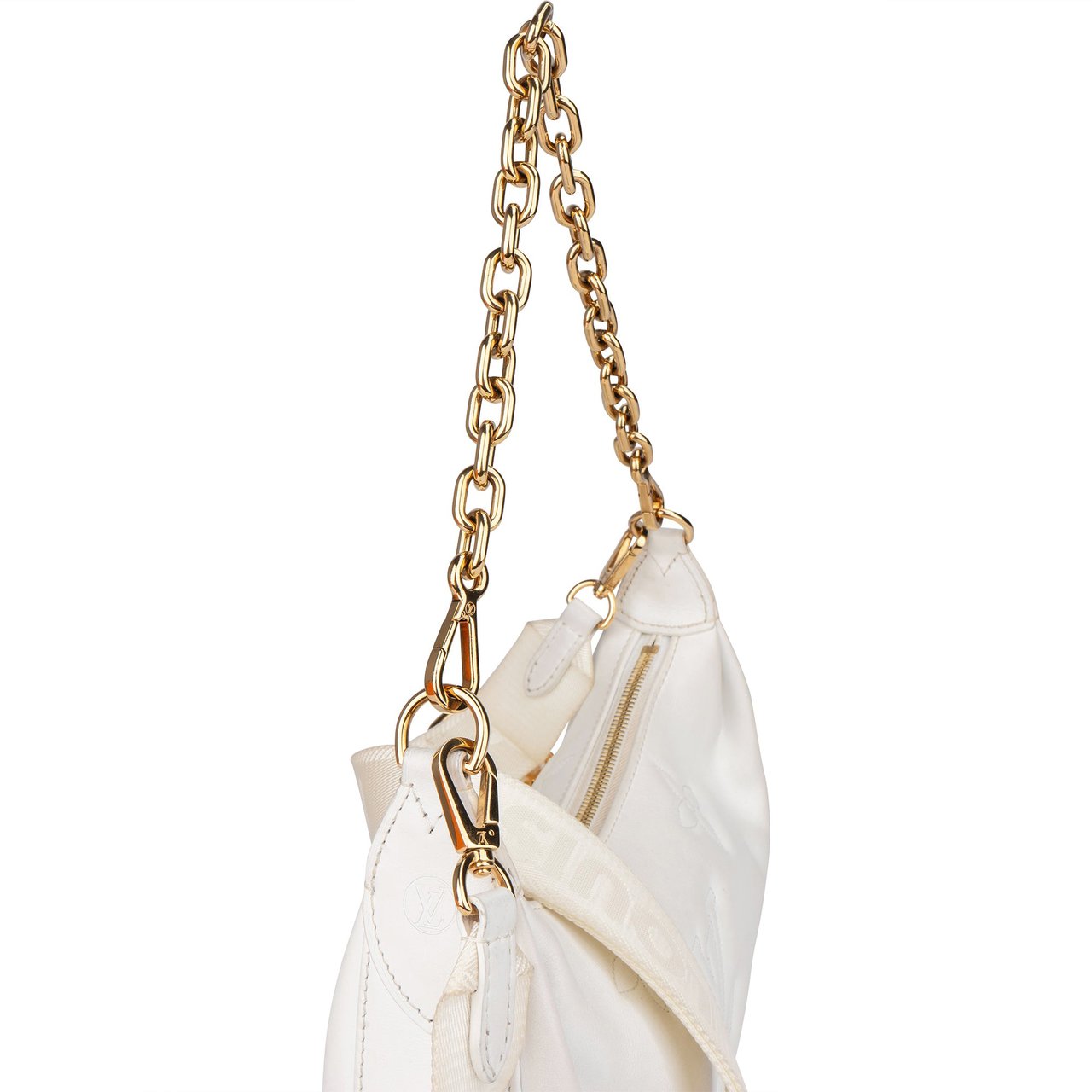 Louis Vuitton Louis Vuitton White Monogram Sac Over The Moon Shoulder Bag Wit
