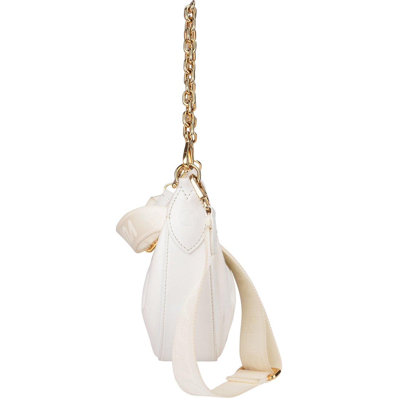 Louis Vuitton White Monogram Sac Over The Moon Shoulder Bag Wit