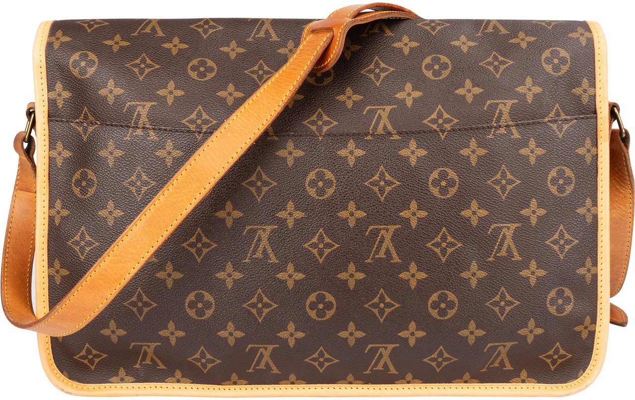 Louis Vuitton Louis Vuitton Cavas Monogram Gibeciere Crossbody Bag Bruin