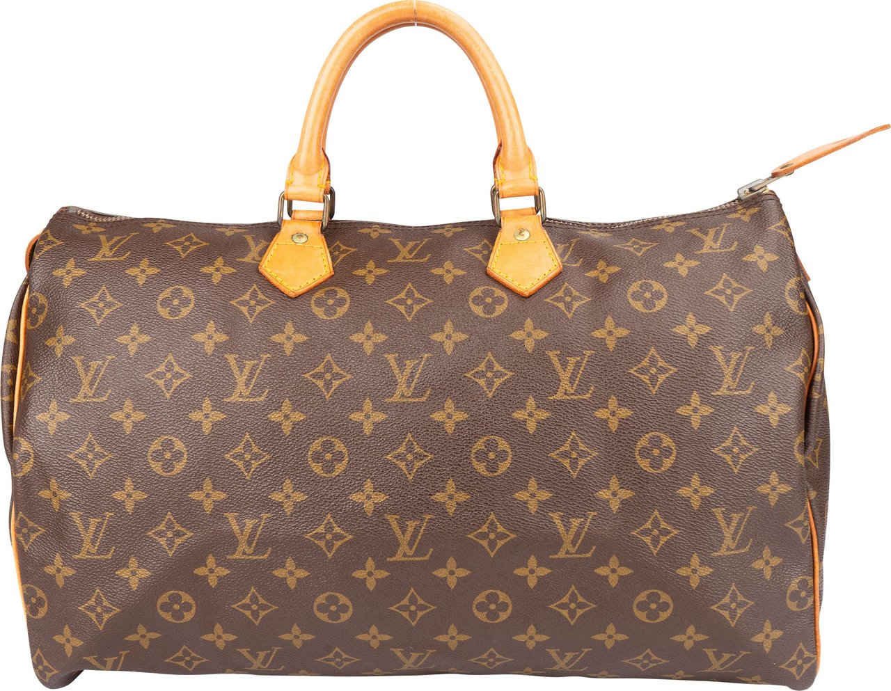 Louis Vuitton Louis Vuitton Canvas Monogram Speedy 40 Handbag Bruin