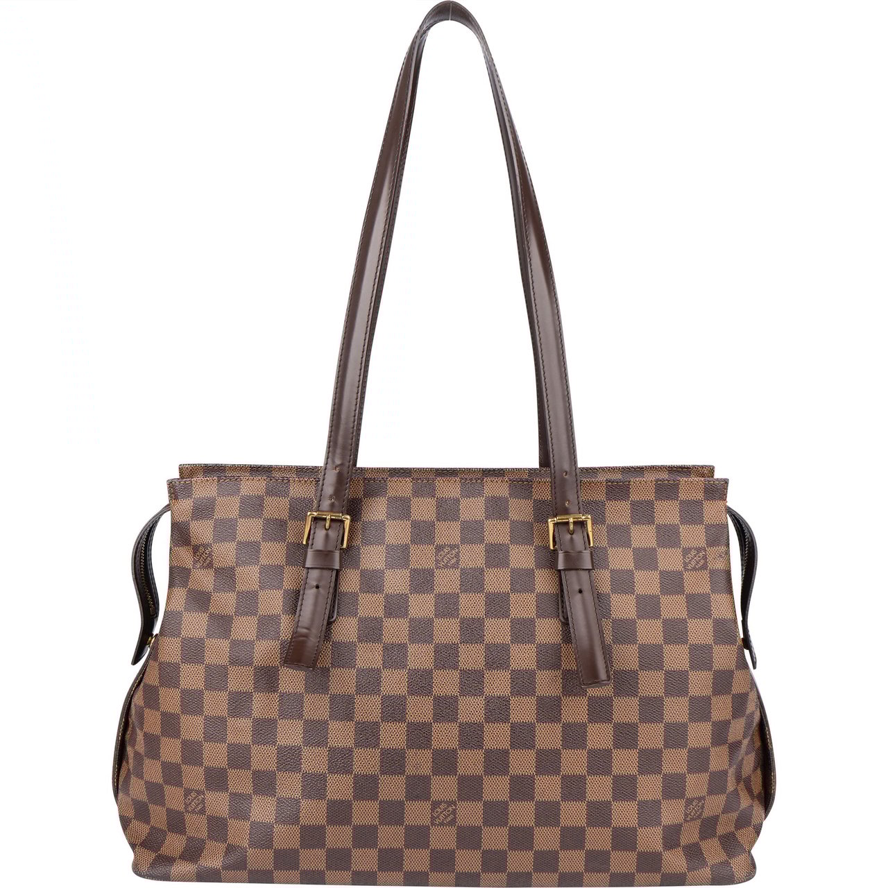 Louis Vuitton Louis Vuitton Damier Ebene Monogram Chelsea Handbag Bruin