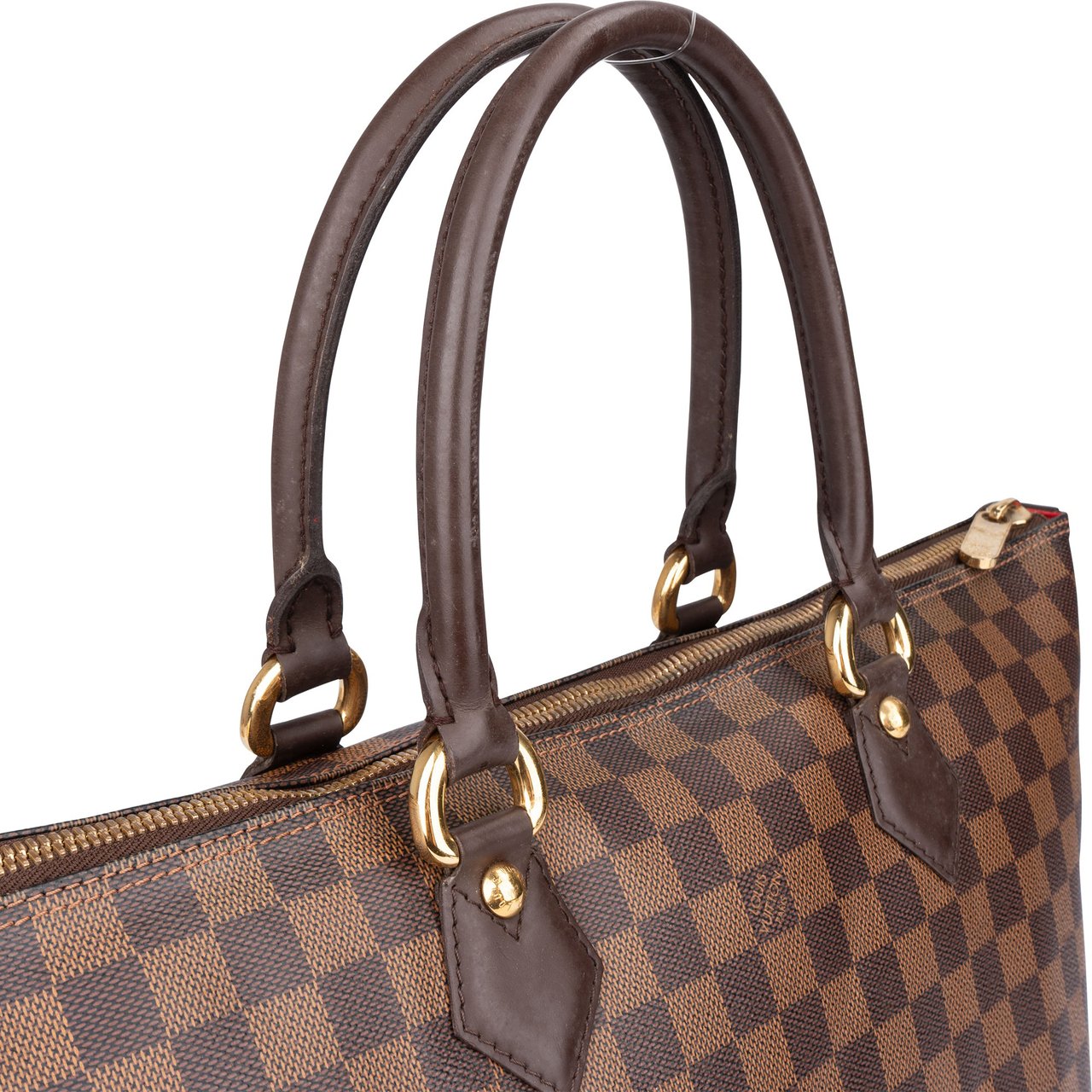 Louis Vuitton Louis Vuitton Damier Ebene Monogram Saleya MM Handbag Bruin