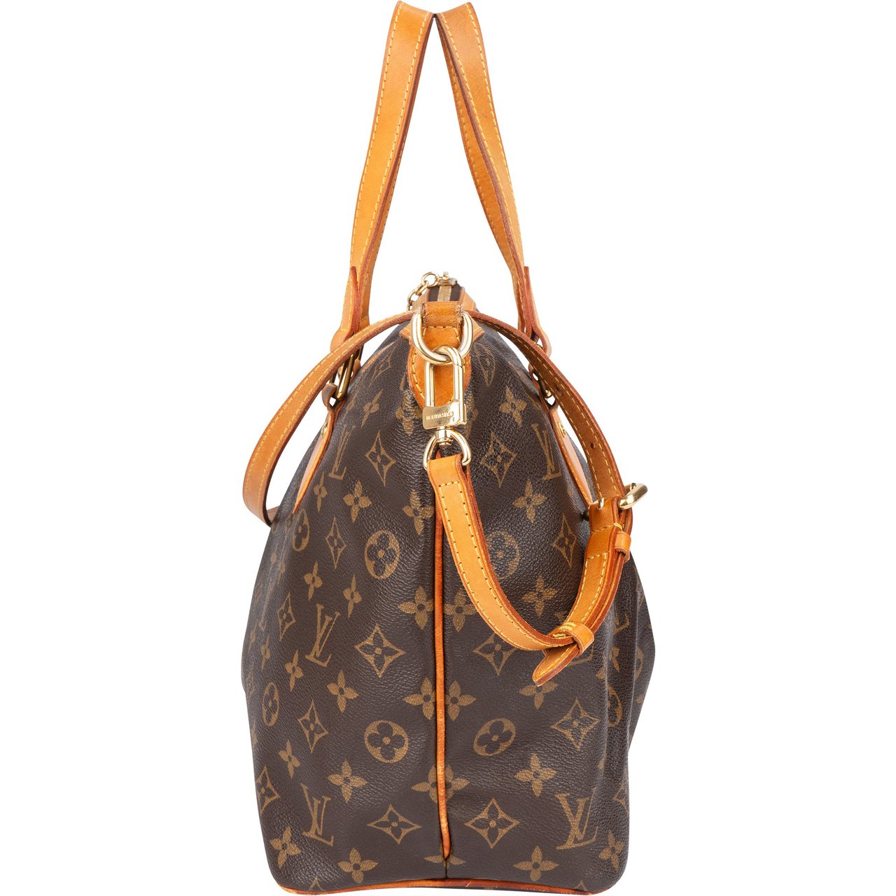 Louis Vuitton Louis Vuitton Canvas Monogram Palermo PM Handbag Bruin