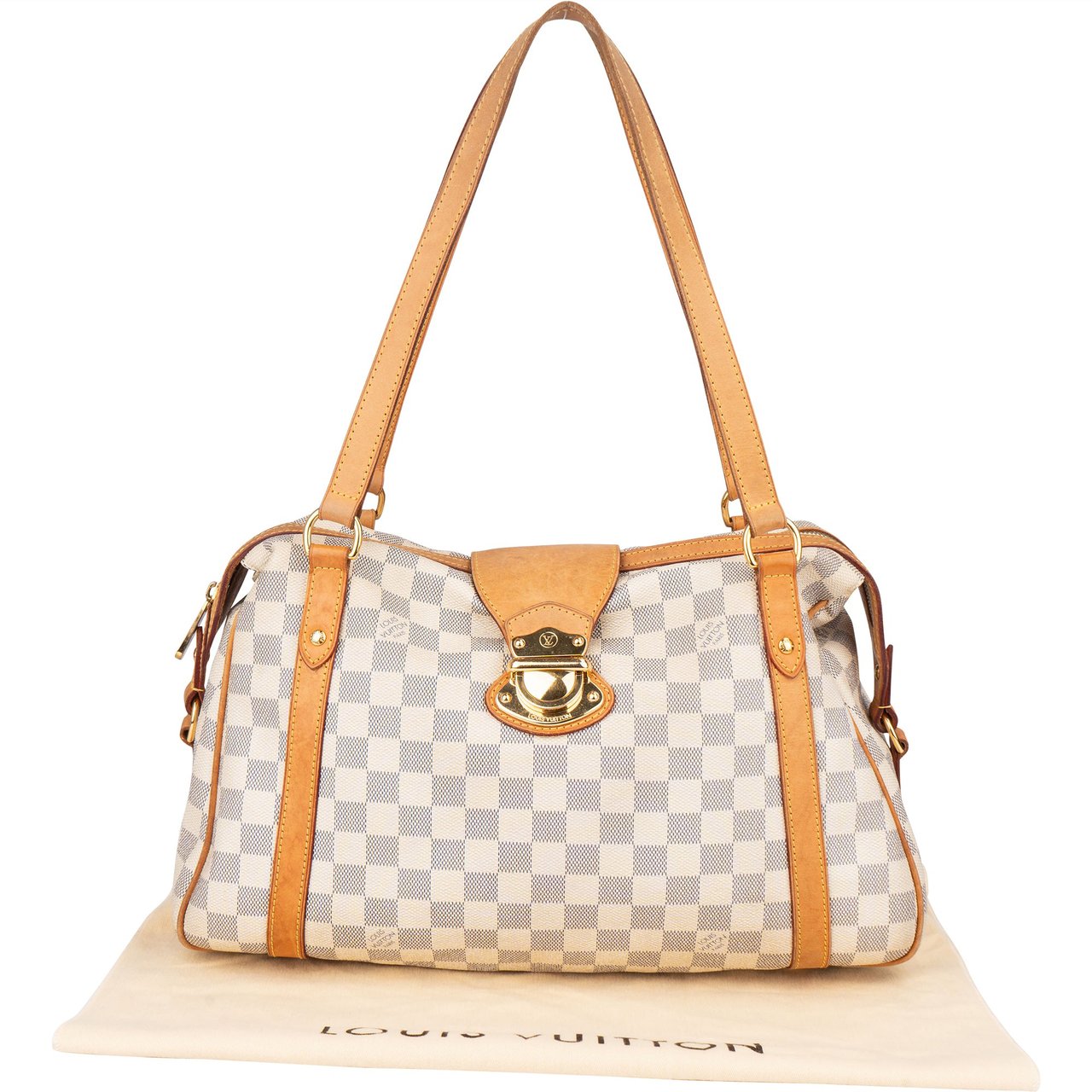 Louis Vuitton Louis Vuitton Damier Azur Monogram Stresa Shoulder Bag Wit