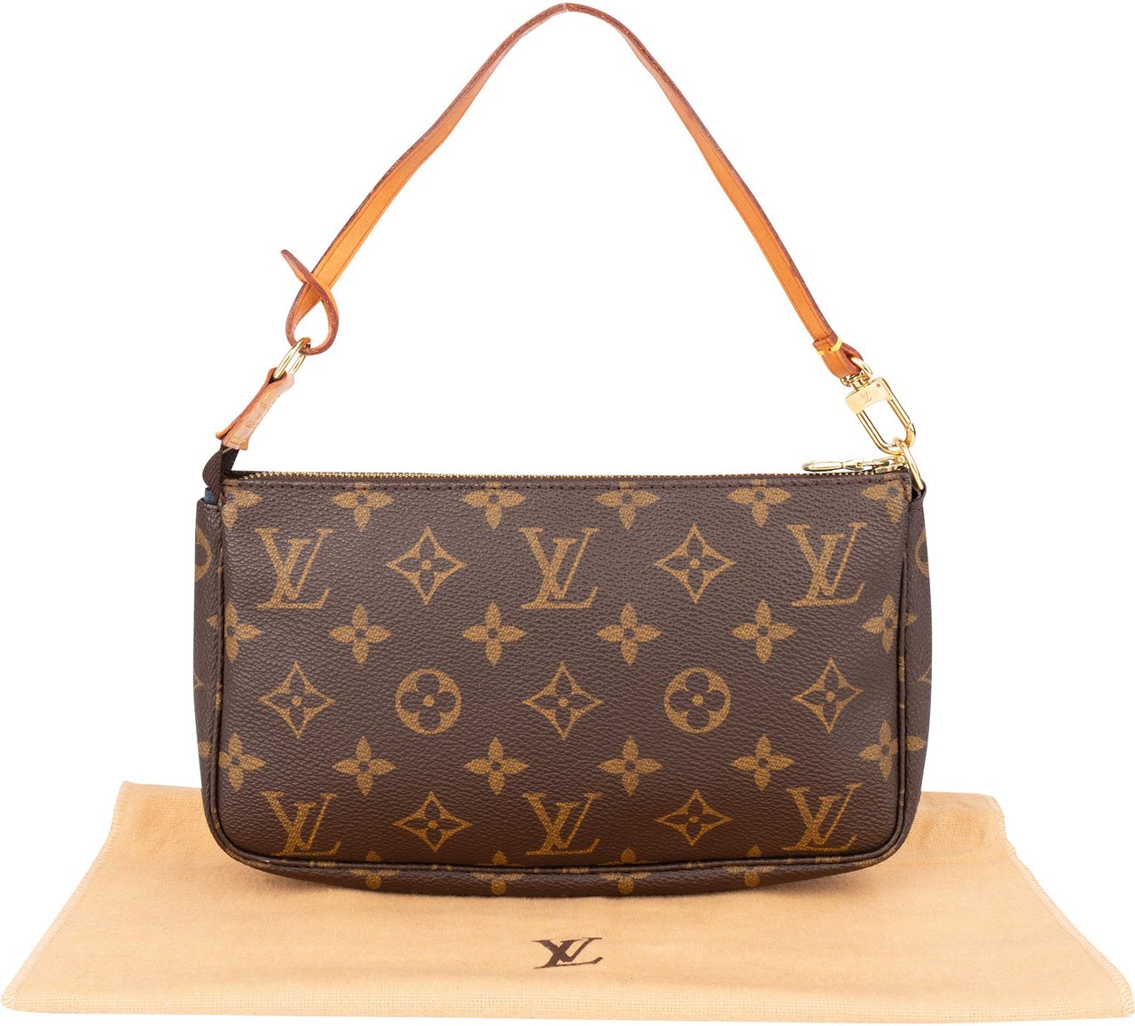 Louis Vuitton Louis Vuitton Canvas Monogram Pochette Accessoire Handbag Bruin