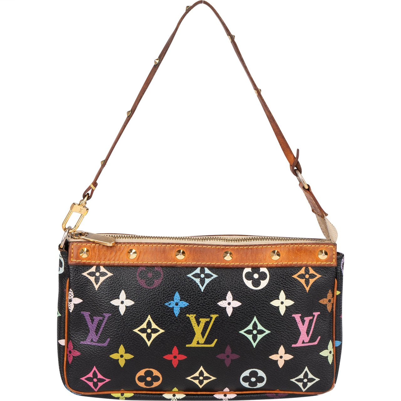 Louis Vuitton Louis Vuitton Murakami Multicolor Pochette Accessoire Handbag Bruin
