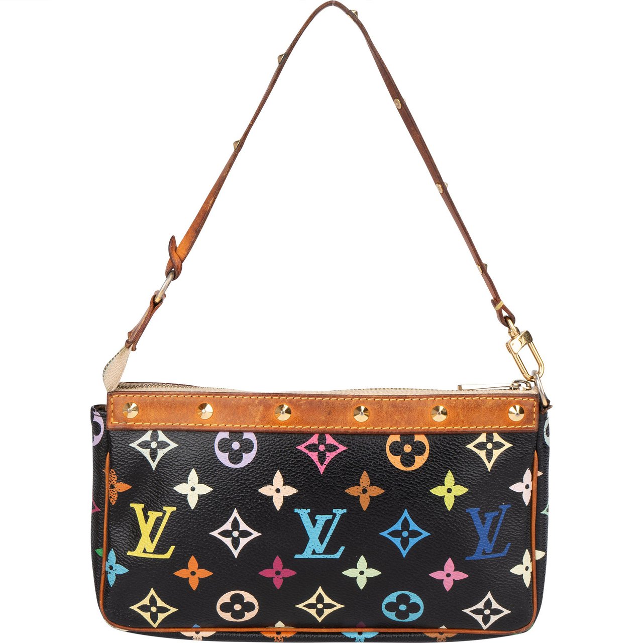 Louis Vuitton Louis Vuitton Murakami Multicolor Pochette Accessoire Handbag Bruin