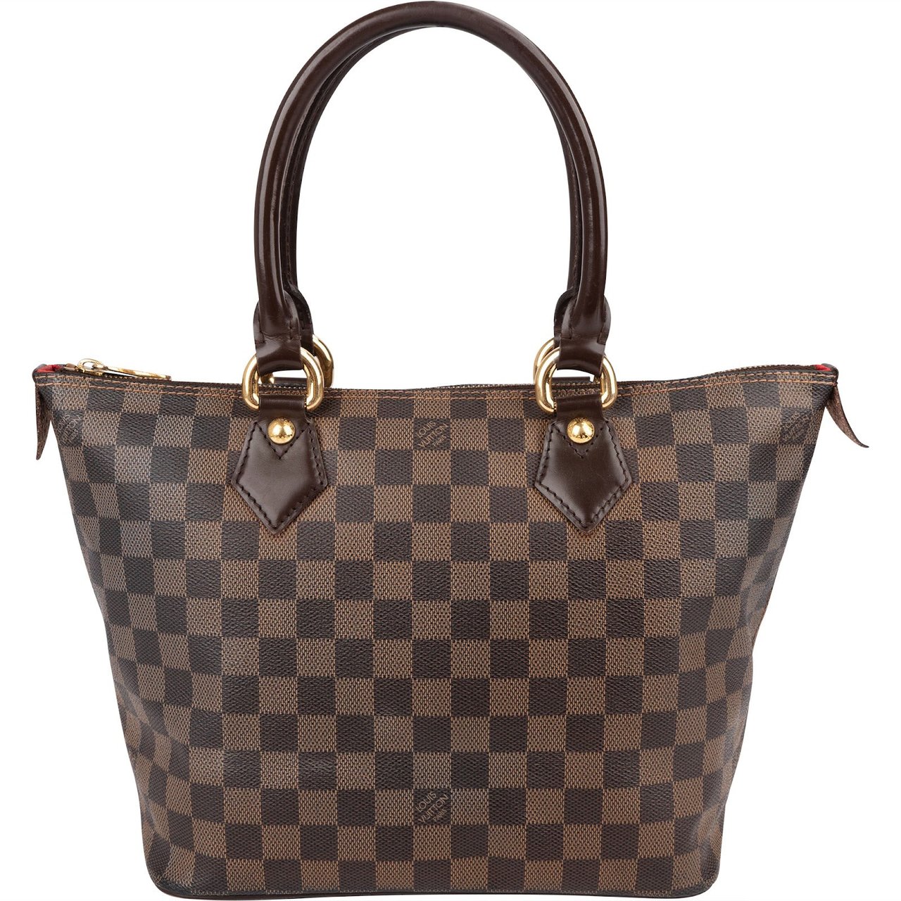 Louis Vuitton Monogram Damier Ebene Canvas Saleya PM Handbag Bruin