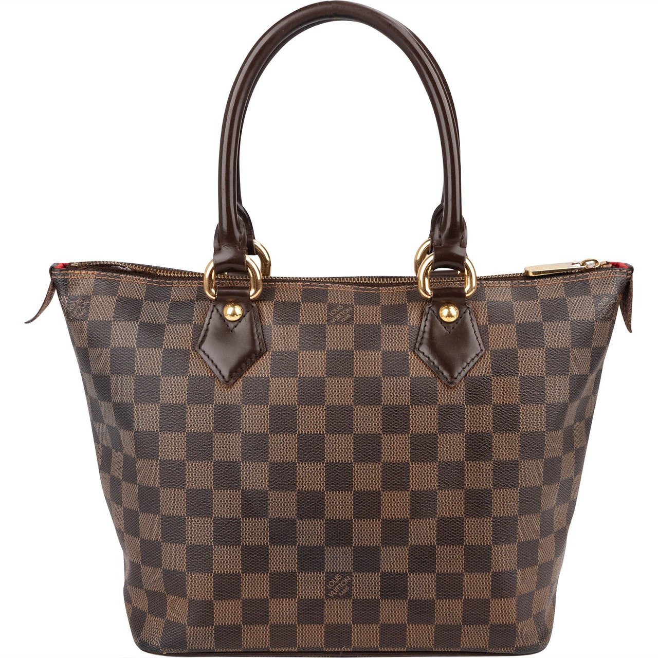 Louis Vuitton Monogram Damier Ebene Canvas Saleya PM Handbag Bruin