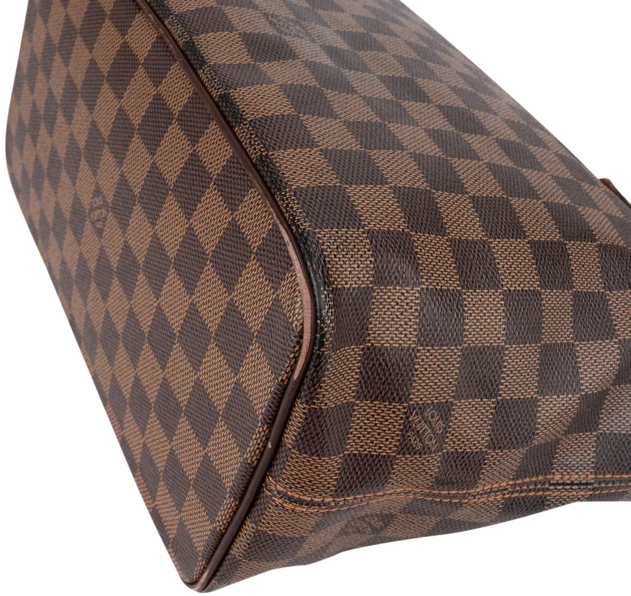 Louis Vuitton Monogram Damier Ebene Canvas Saleya PM Handbag Bruin