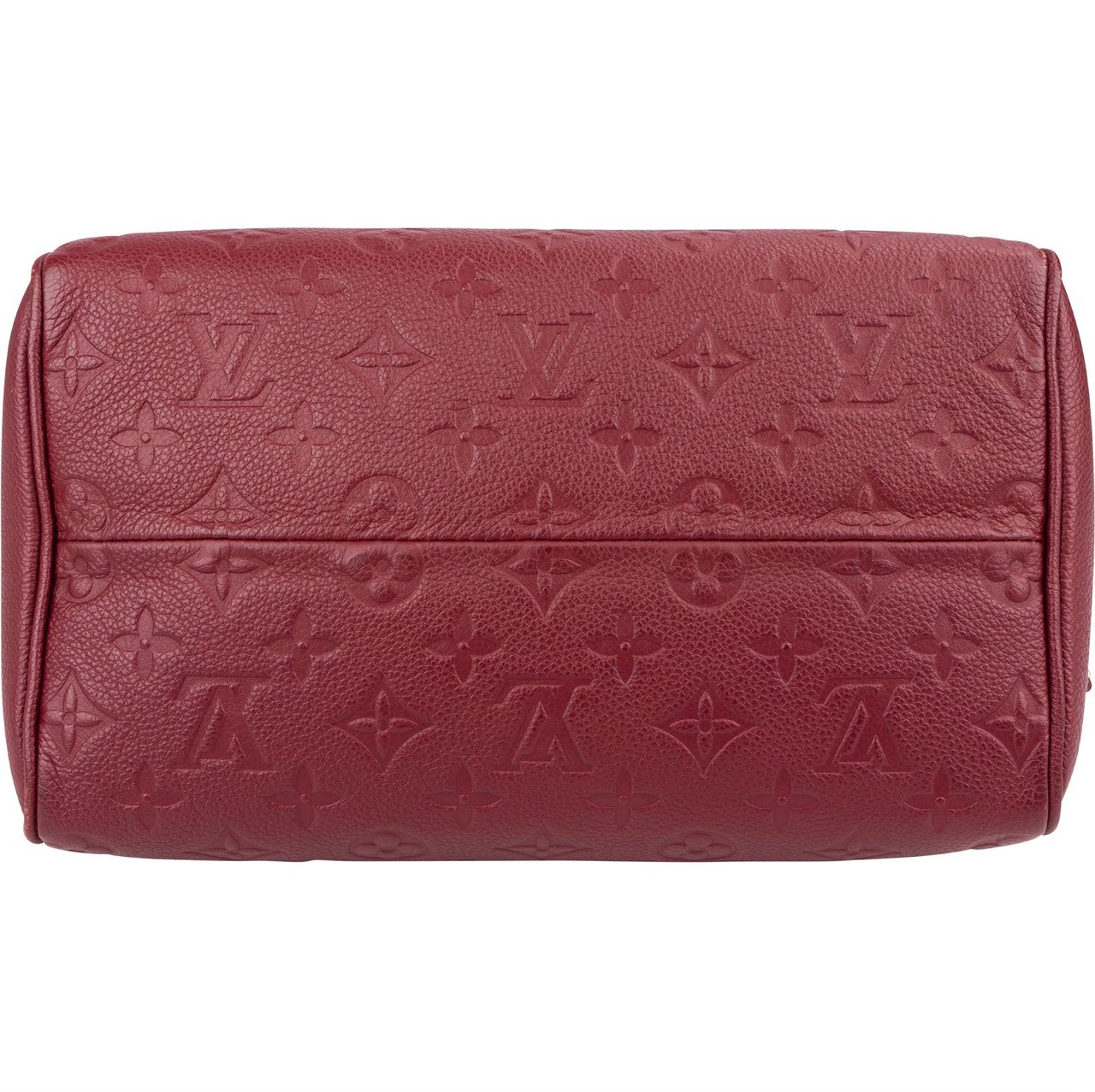 Louis Vuitton Monogram Empreinte Leather Speedy 25 Bandoulière Handbag Rood