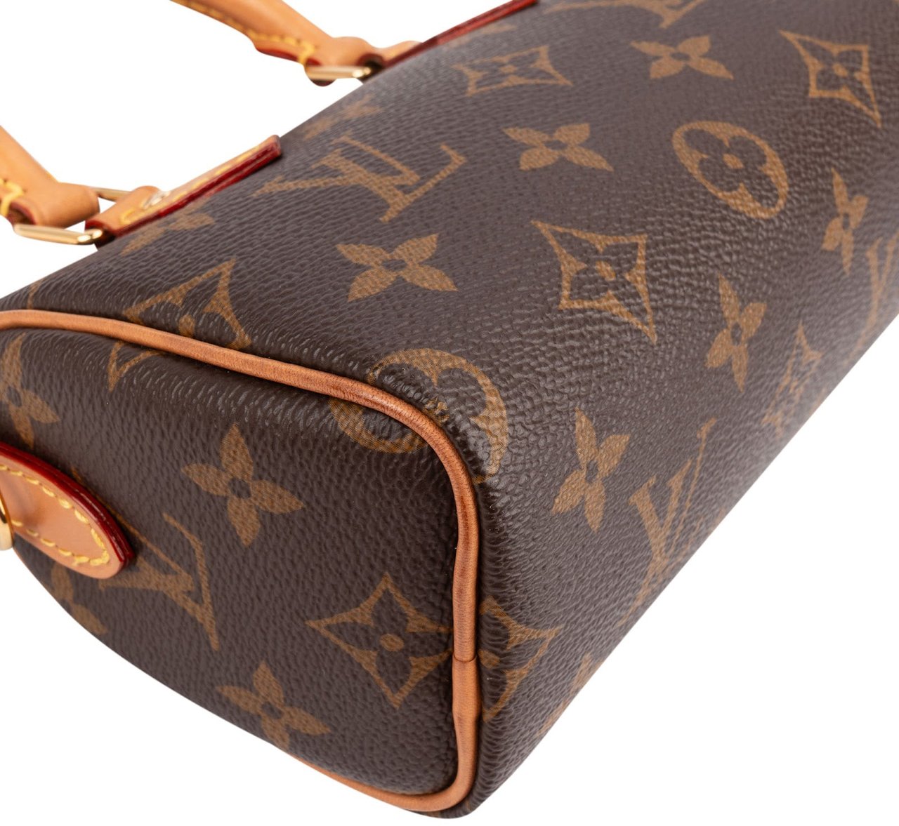 Louis Vuitton Monogram Canvas Nano Speedy Handbag Bruin