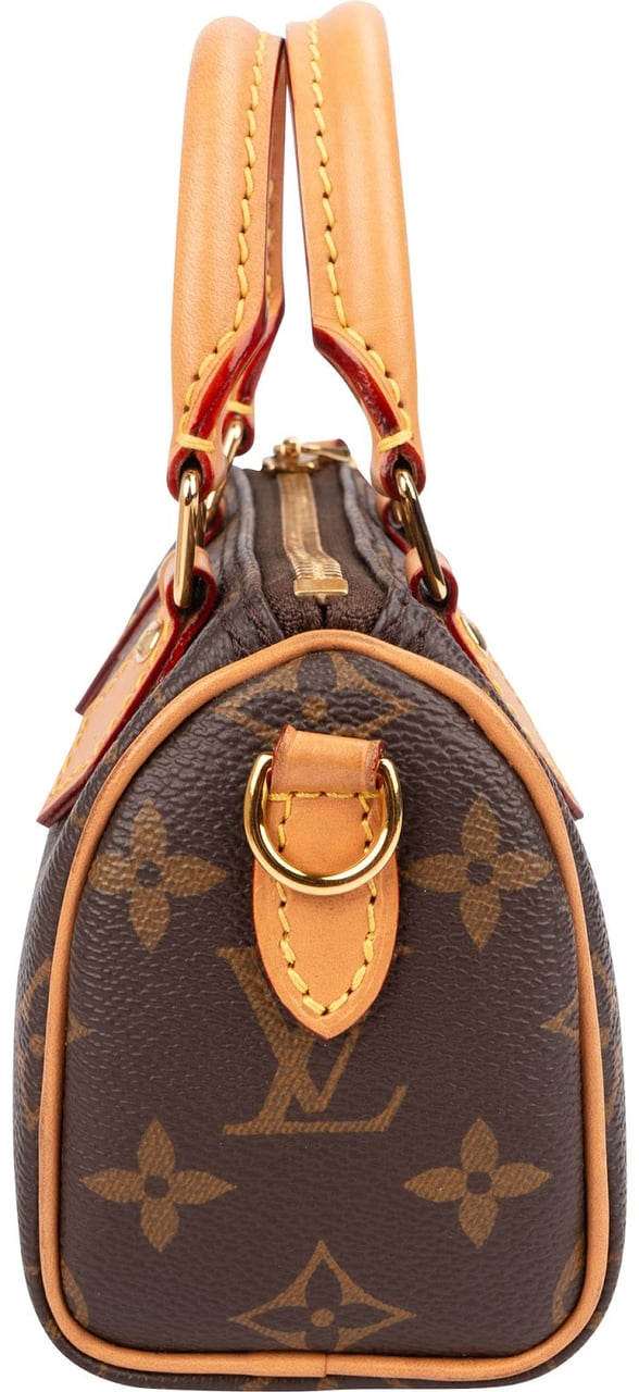 Louis Vuitton Monogram Canvas Nano Speedy Handbag Bruin