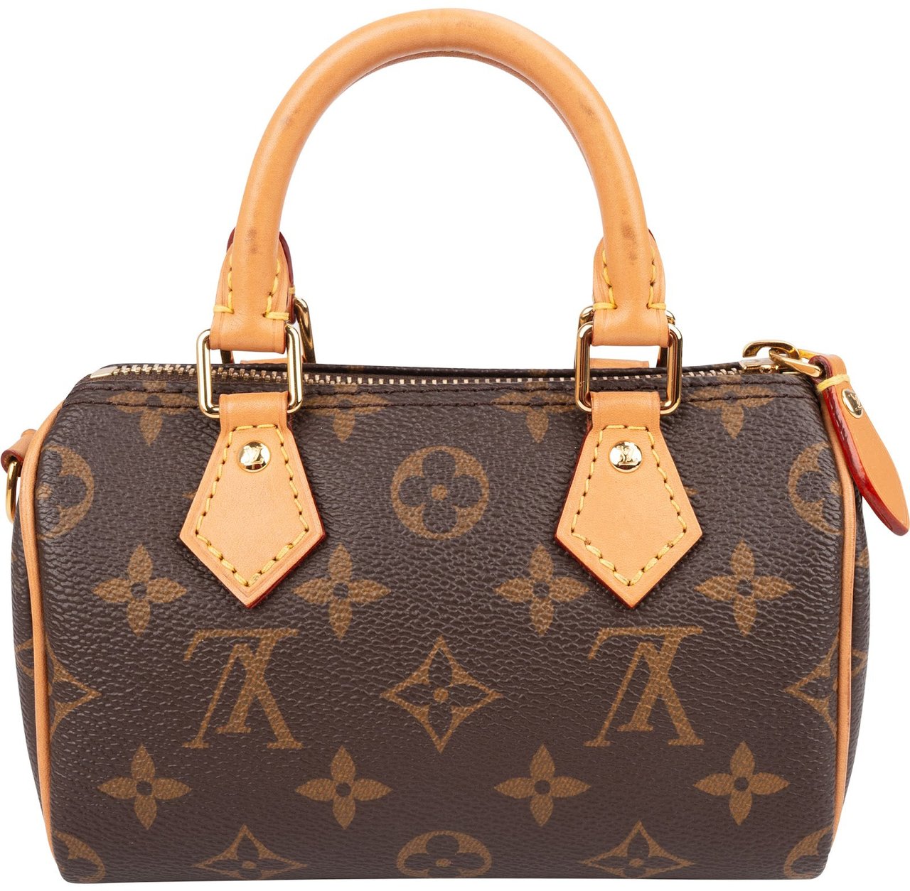 Louis Vuitton Monogram Canvas Nano Speedy Handbag Bruin