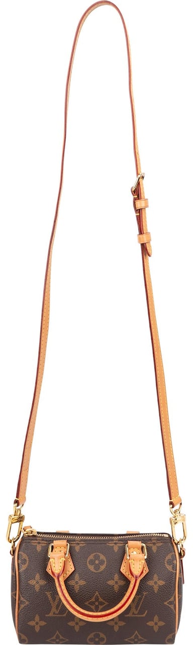 Louis Vuitton Monogram Canvas Nano Speedy Handbag Bruin